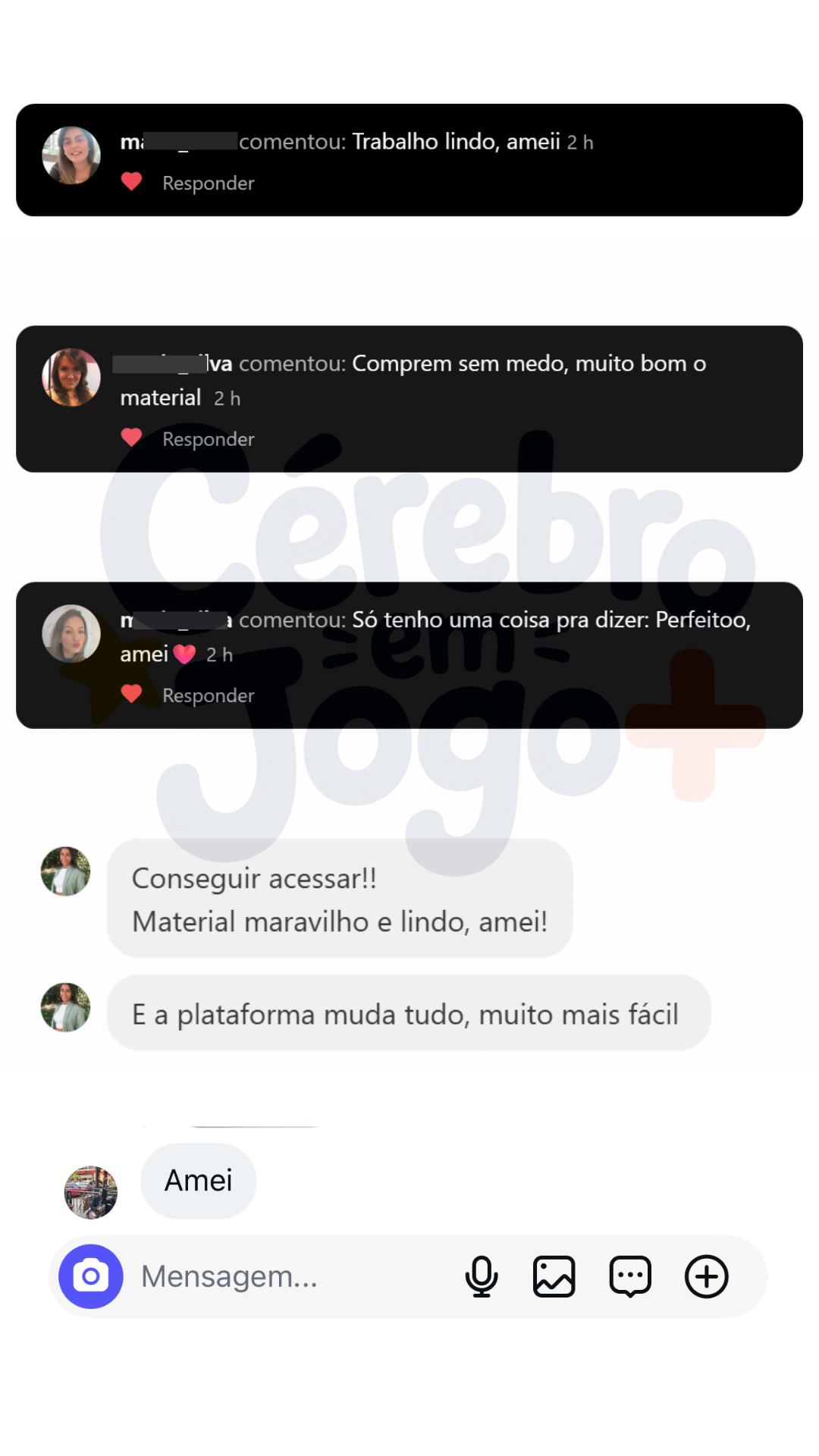 Depoimento de cliente