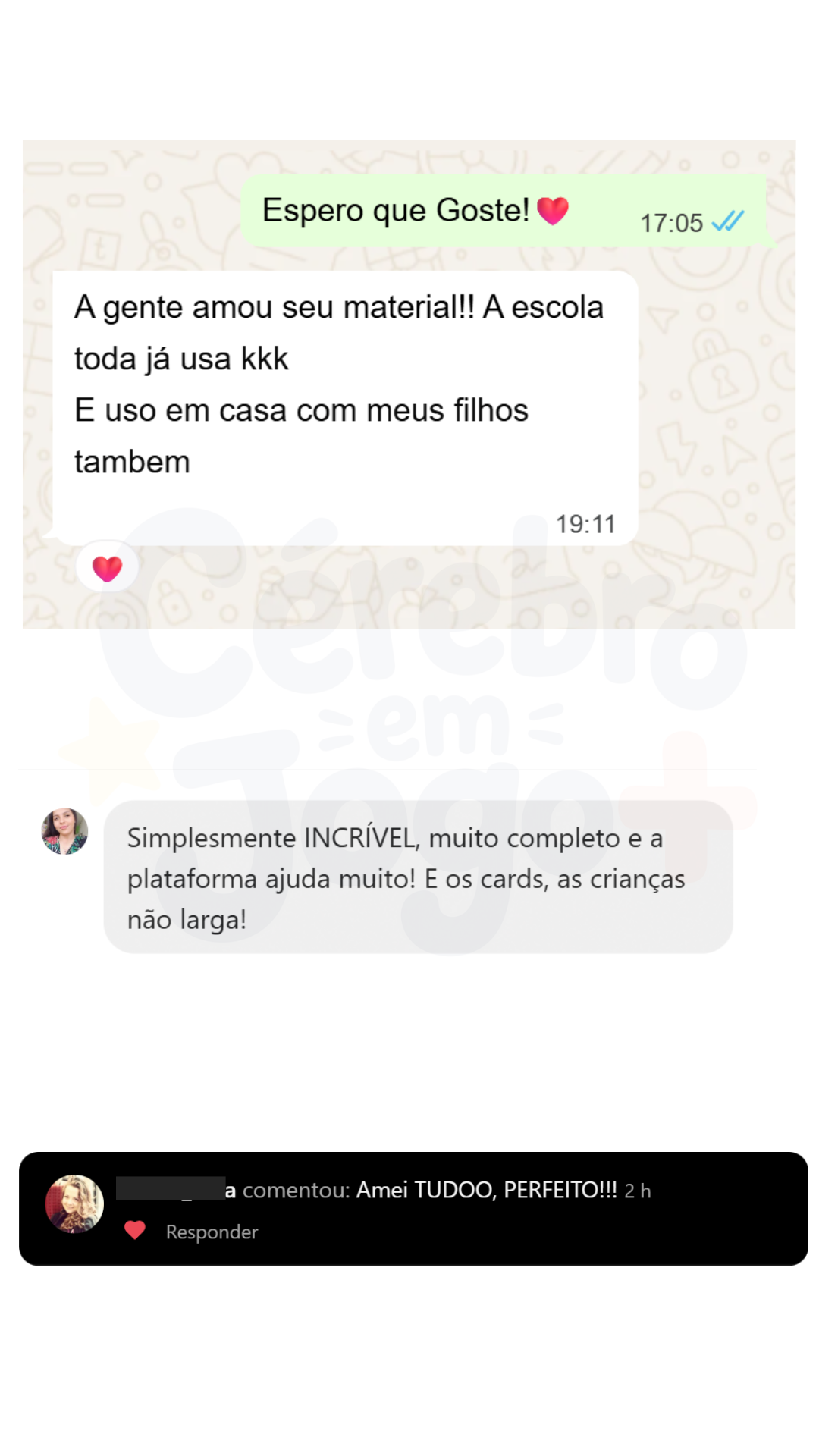 Depoimento de cliente